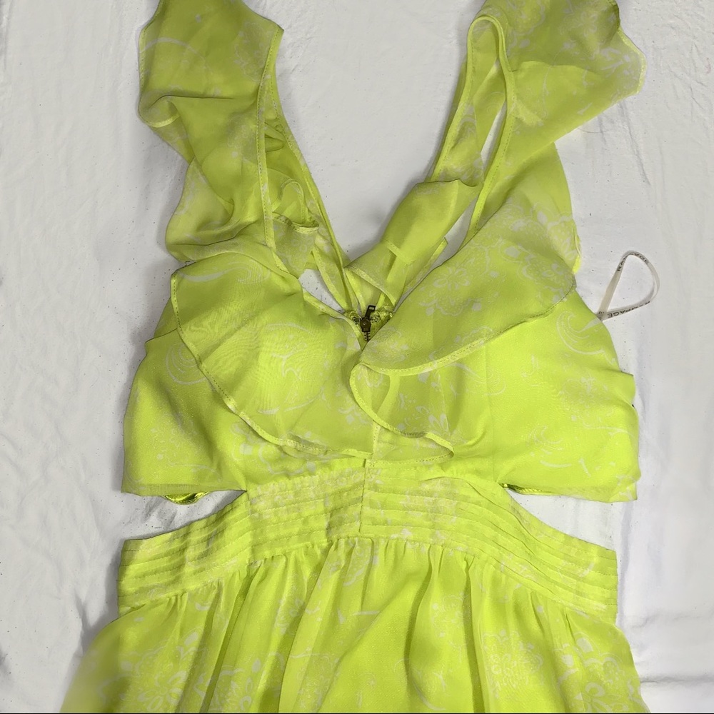 Rampage Green Floral Dress Size L